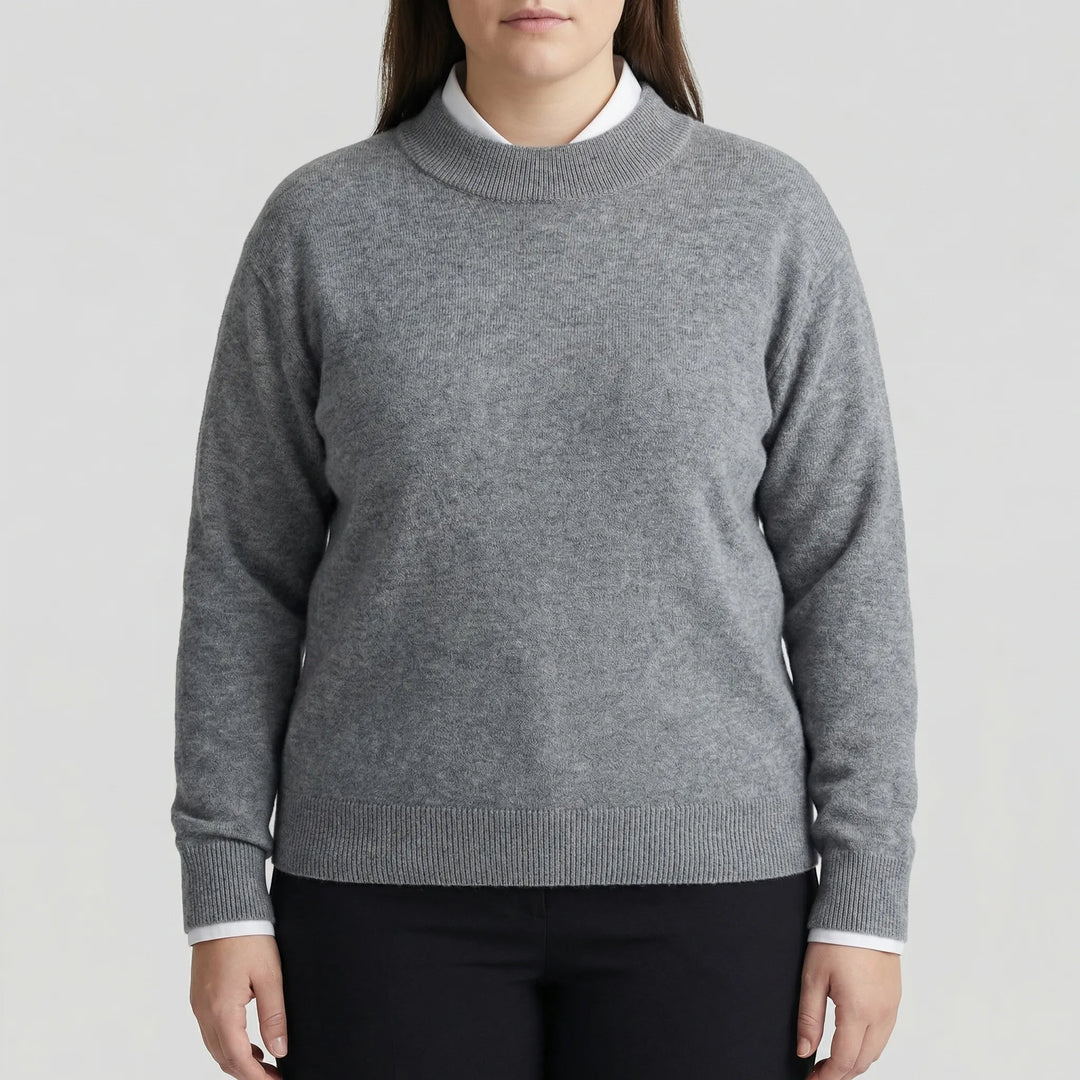 Plus Size Long Sleeve Sweater - Delia