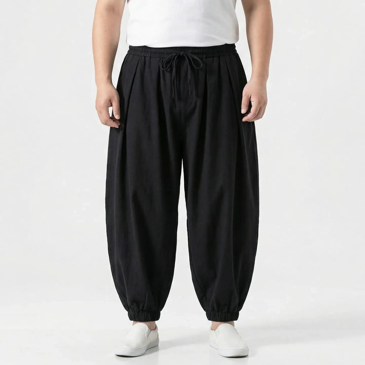 Plus Size Loose Harem-Style Trouser - Leon