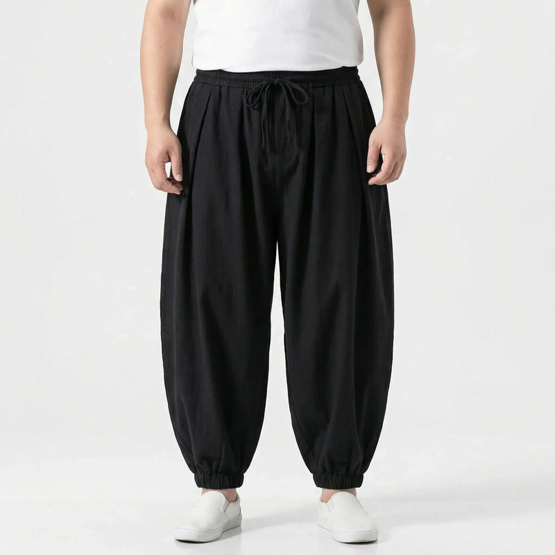 Plus Size Loose Harem-Style Trouser - Leon