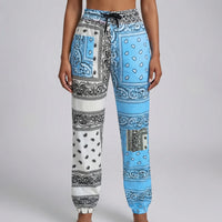 Plus Size Paisley Print Jogger Pants - Laverne