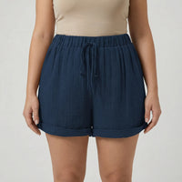 Plus Size Relaxed Fit Shorts - Amber
