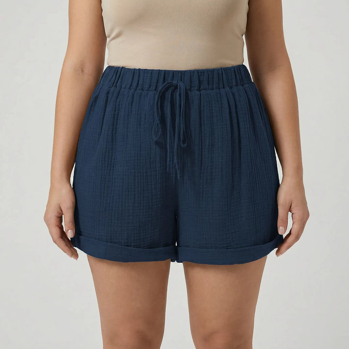 Plus Size Relaxed Fit Shorts - Amber