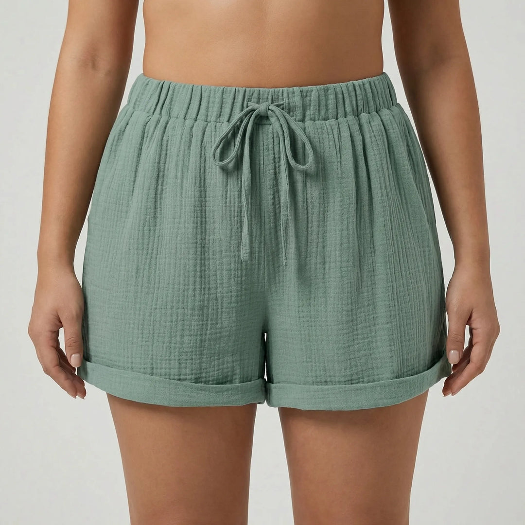 Plus Size Relaxed Fit Shorts - Amber