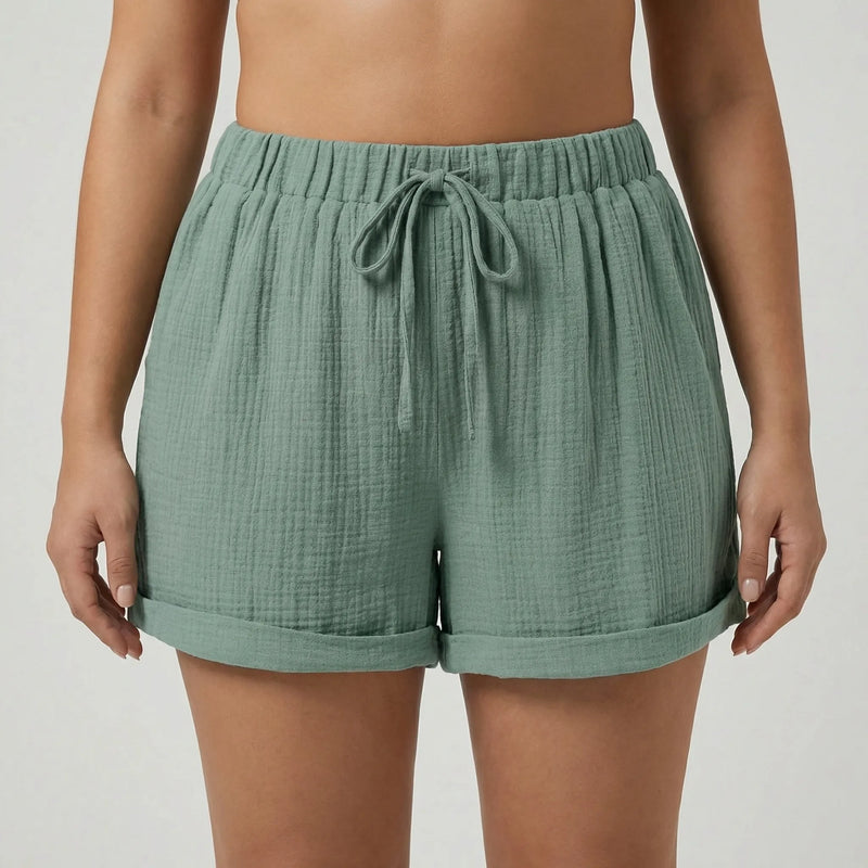 Plus Size Relaxed Fit Shorts - Amber