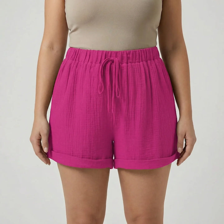 Plus Size Relaxed Fit Shorts - Amber
