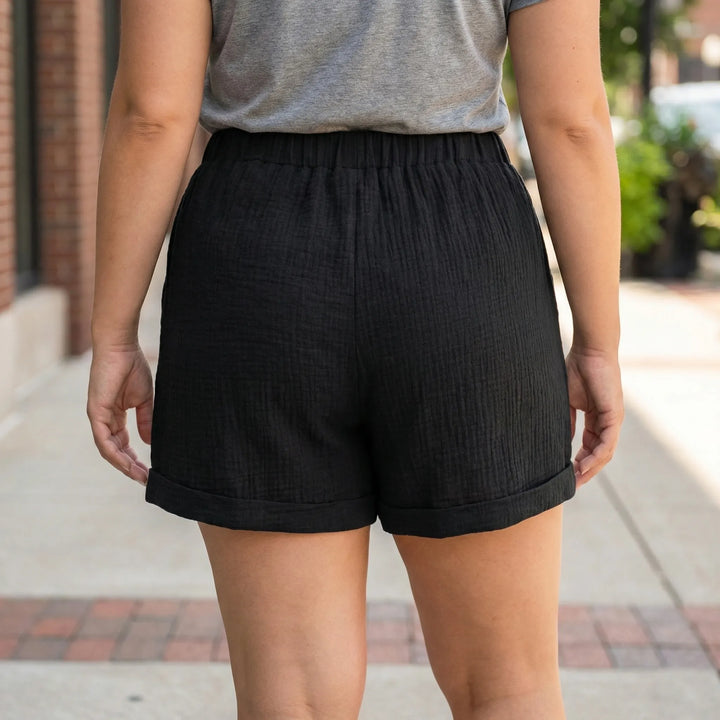 Plus Size Relaxed Fit Shorts - Amber