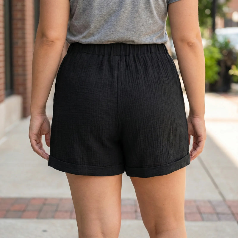 Plus Size Relaxed Fit Shorts - Amber