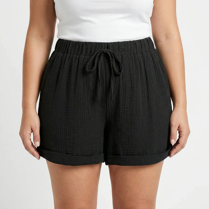 Plus Size Relaxed Fit Shorts - Amber