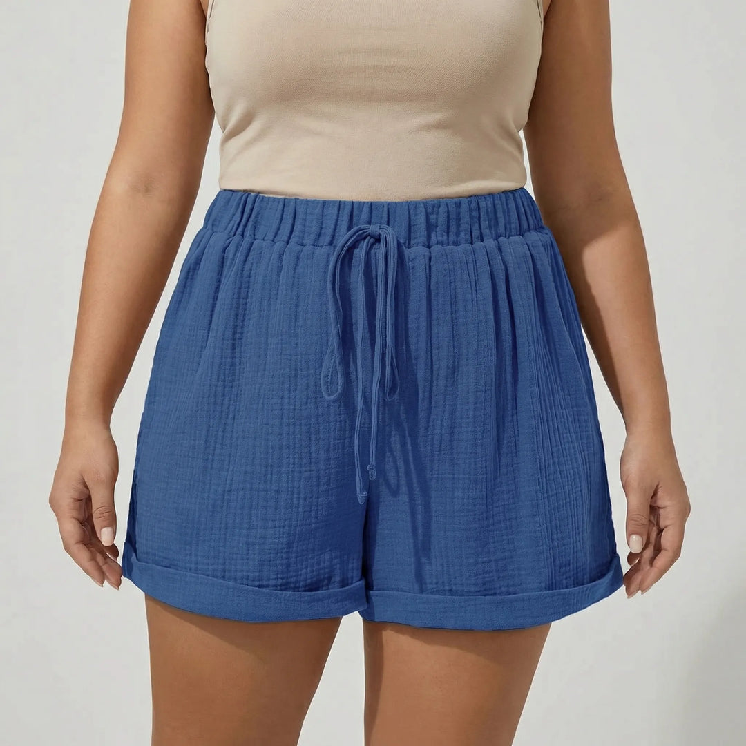 Plus Size Relaxed Fit Shorts - Amber