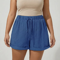 Plus Size Relaxed Fit Shorts - Amber