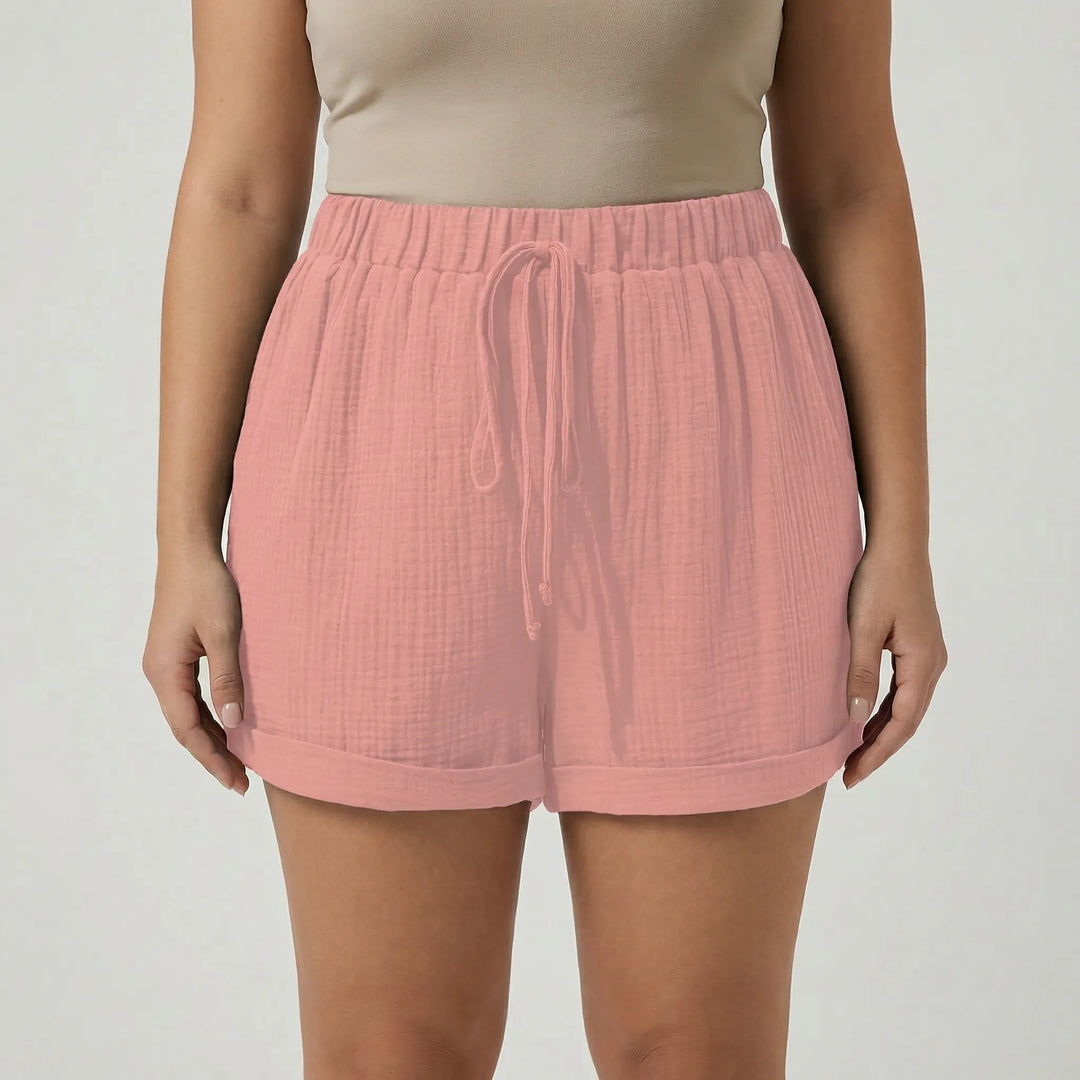 Plus Size Relaxed Fit Shorts - Amber