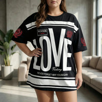 Plus Size Round Neck T-Shirt - Patricia