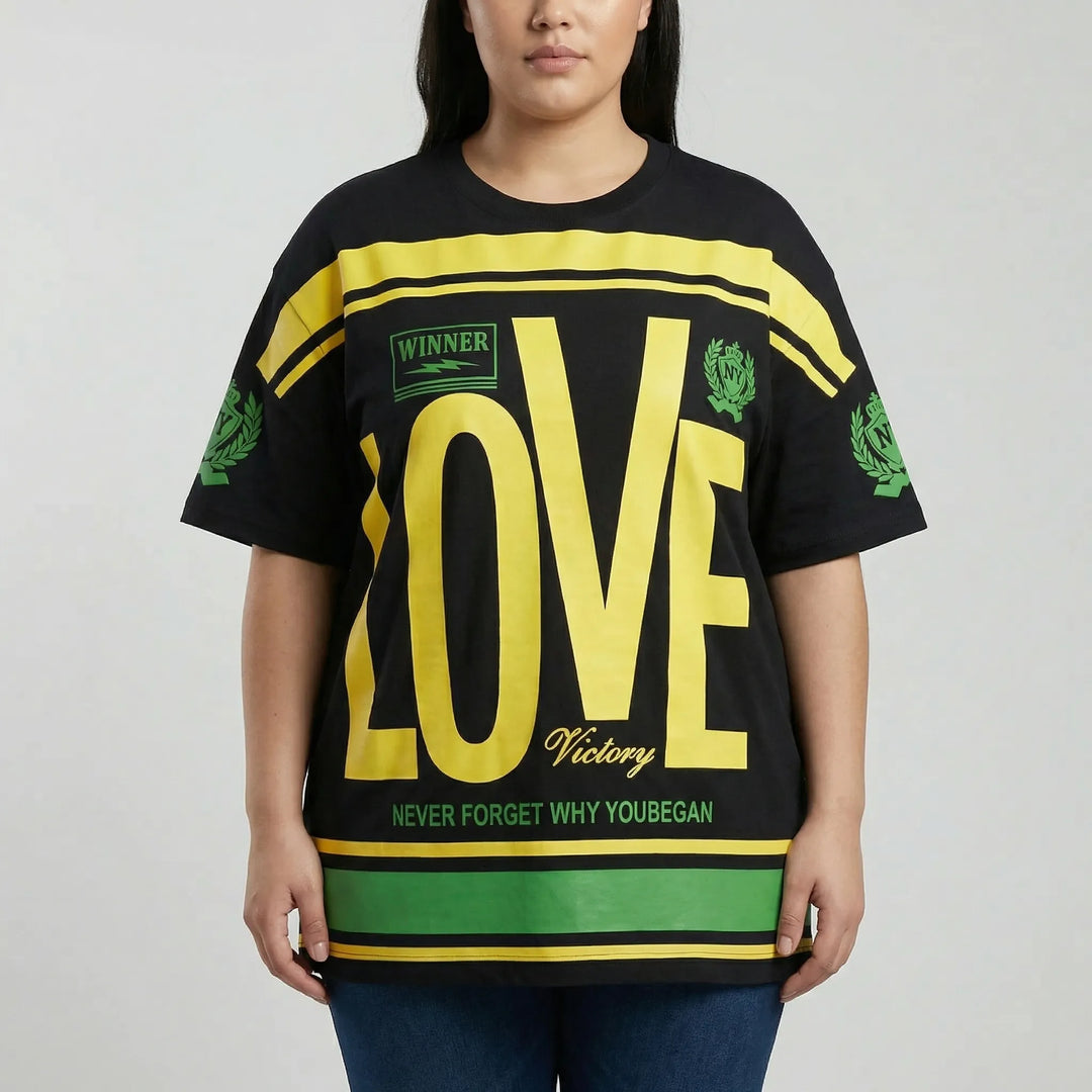 Plus Size Round Neck T-Shirt - Patricia