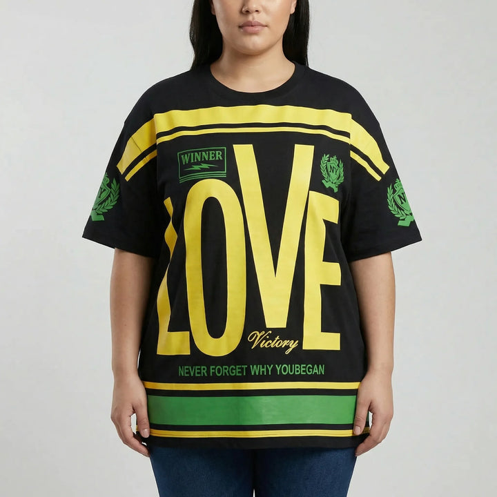 Plus Size Round Neck T-Shirt - Patricia