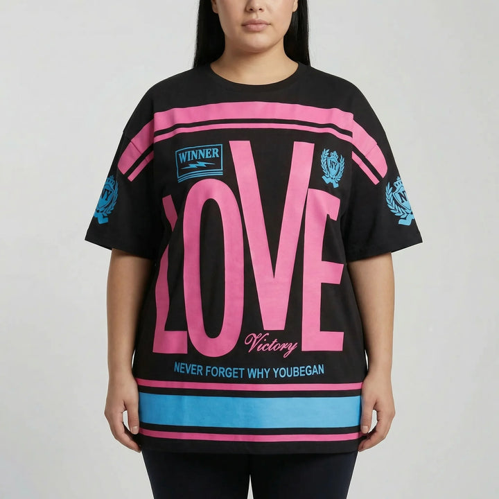 Plus Size Round Neck T-Shirt - Patricia