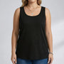 Plus Size Sleeveless U-Neck Tank Top - Lois