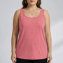 Plus Size Sleeveless U-Neck Tank Top - Lois