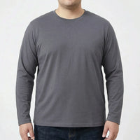 Plus Size Slim Fit Long Sleeve Tee For Men - Kurt