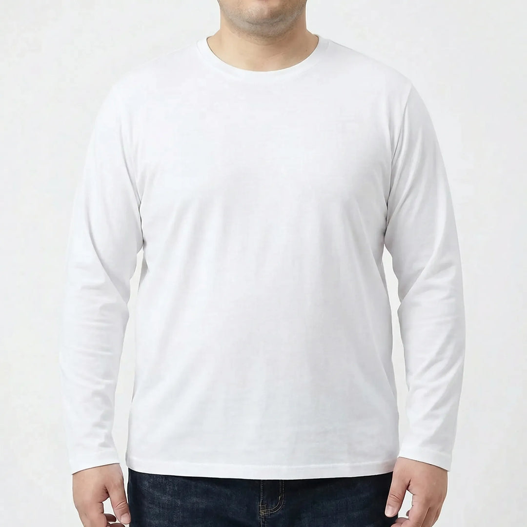 Plus Size Slim Fit Long Sleeve Tee For Men - Kurt