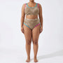 Plus Size Tie Dye Two-Piece Bikini Set - Jean