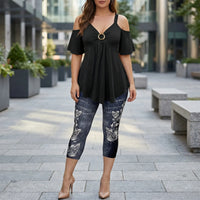 Plus Size Two-Piece Casual Set - Linda