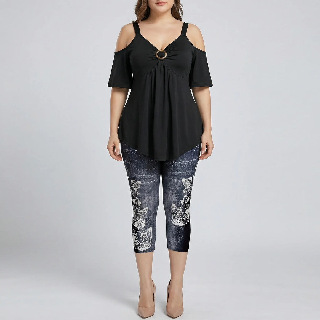 Plus Size Two-Piece Casual Set - Linda