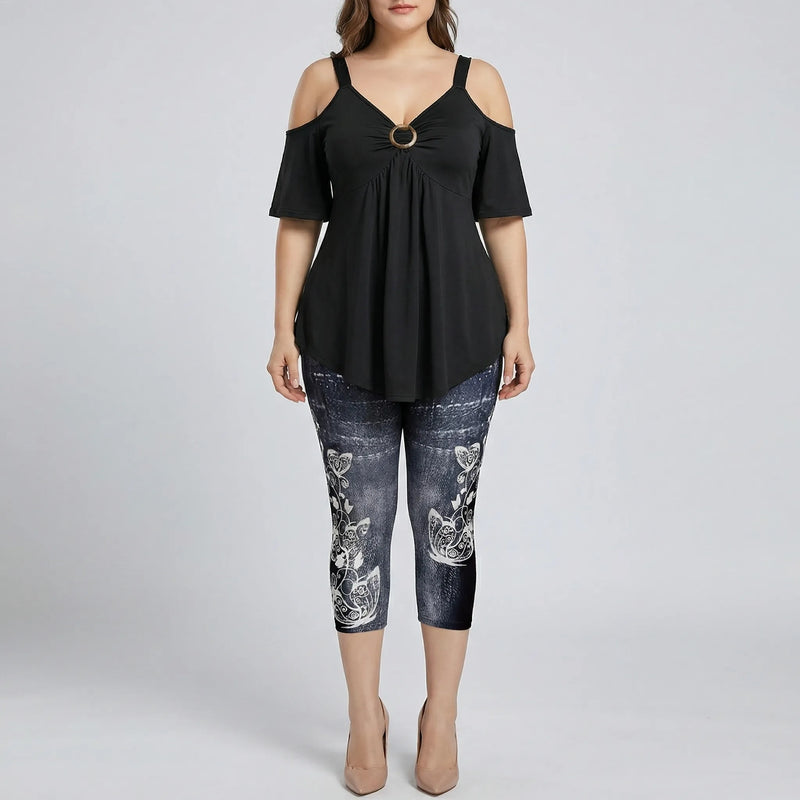 Plus Size Two-Piece Casual Set - Linda