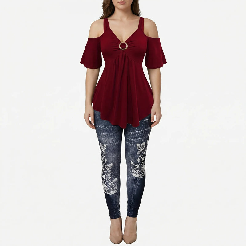 Plus Size Two-Piece Casual Set - Linda
