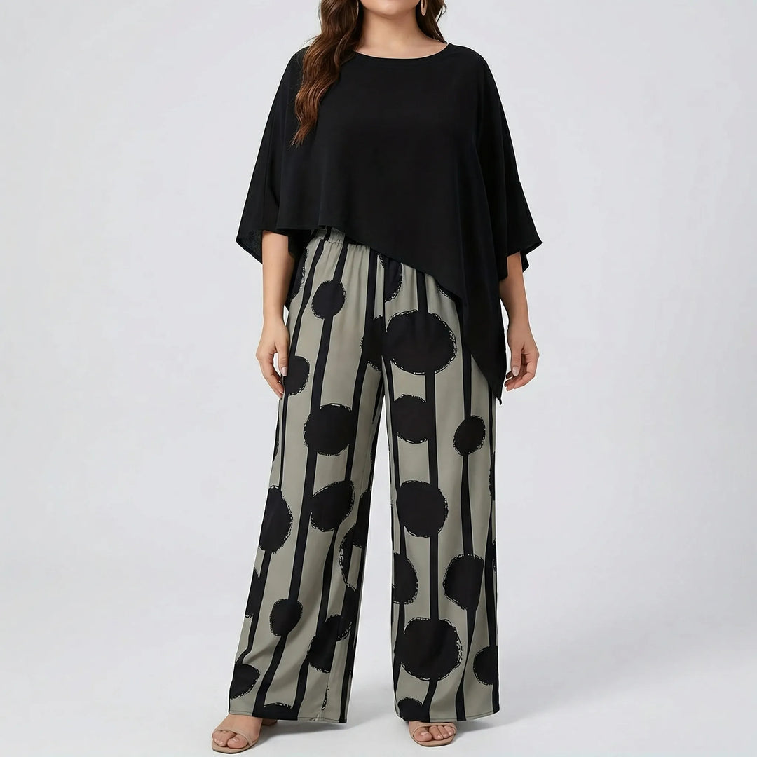 Plus Size Two-Piece Casual Suit - Rhonda