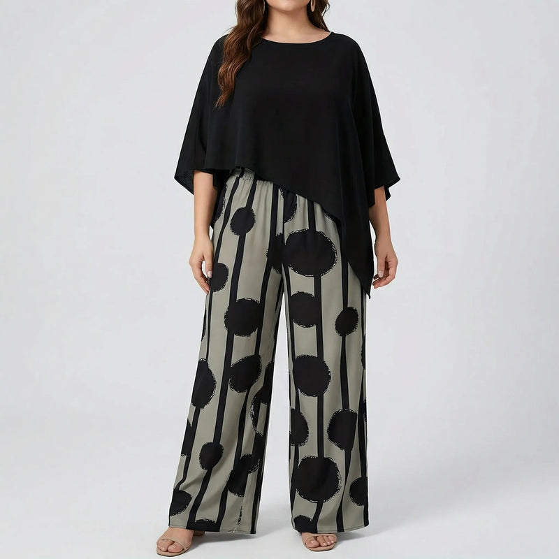 Plus Size Two-Piece Casual Suit - Rhonda