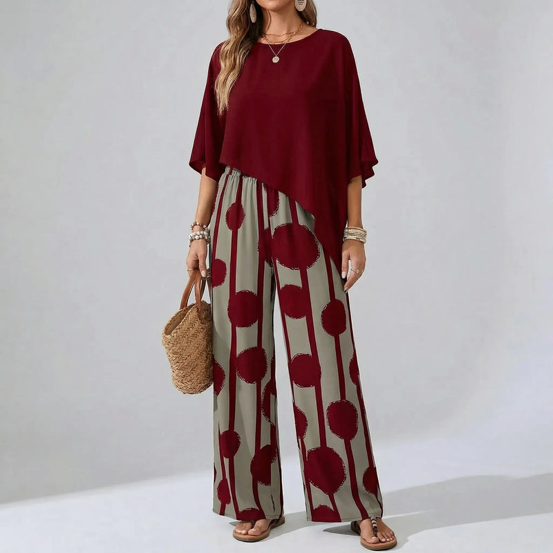Plus Size Two-Piece Casual Suit - Rhonda