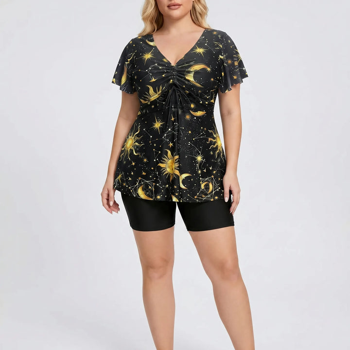 Plus Size Two-Piece Swimsuit Set - Catherine