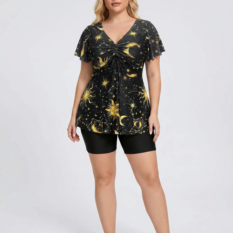 Plus Size Two-Piece Swimsuit Set - Catherine