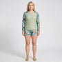 Plus Size Two-Piece Swimwear With Shorts - Geraldine