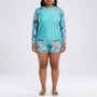 Plus Size Two-Piece Swimwear With Shorts - Geraldine