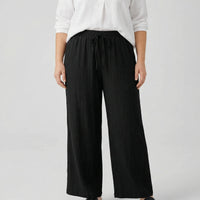 Plus Size Wide Leg Casual Pants - Tonya