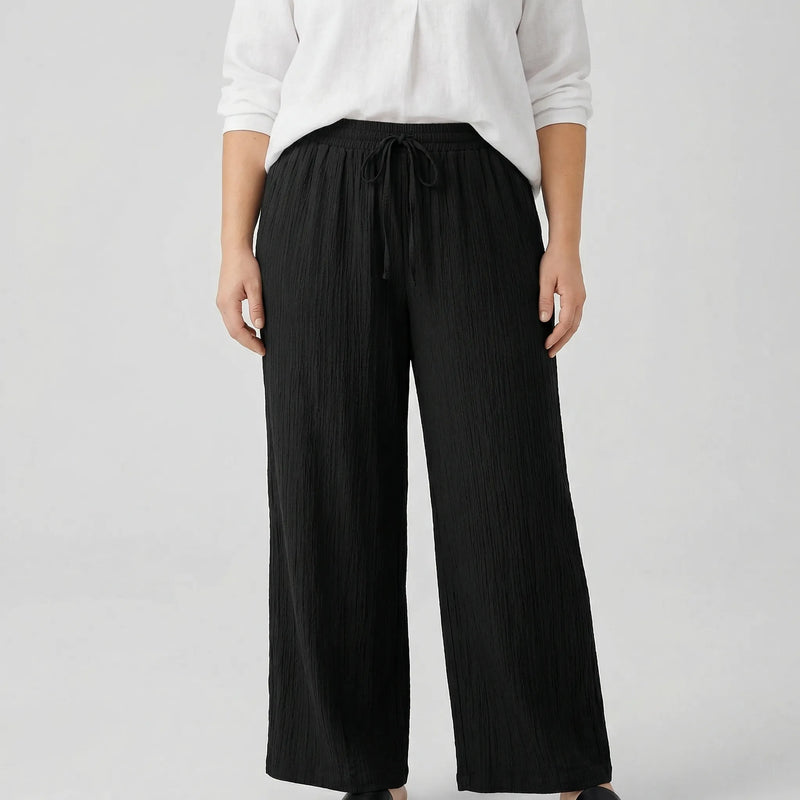 Plus Size Wide Leg Casual Pants - Tonya