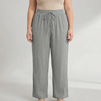 Plus Size Wide Leg Casual Pants - Tonya