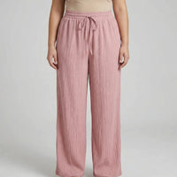 Plus Size Wide Leg Casual Pants - Tonya