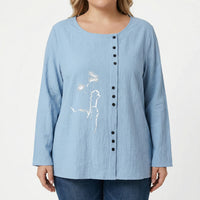 Plus Size Woven Casual Shirt - Tabitha