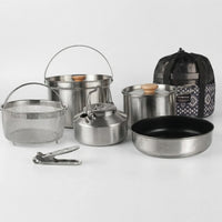 Portable Multi-Piece Outdoor Cookware Set -  Outvenco