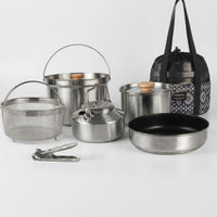 Portable Multi-Piece Outdoor Cookware Set -  Outvenco