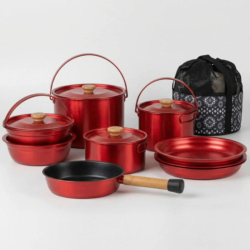 Portable Multi-Piece Outdoor Cookware Set -  Outvenco