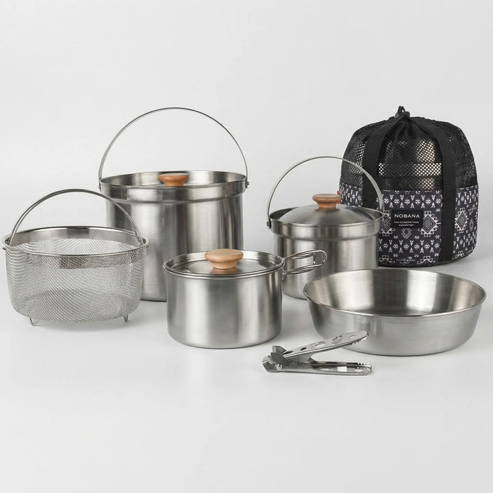 Portable Multi-Piece Outdoor Cookware Set -  Outvenco