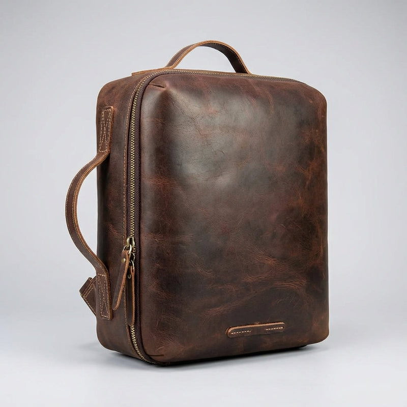 Premium Crazy Horse Leer Rugzak - Lockfield