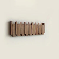 Piano Solid Wood Coat Rack | Elegant Wall Hooks 10