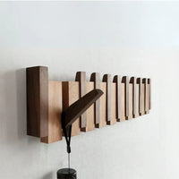 Piano Solid Wood Coat Rack | Elegant Wall Hooks 2