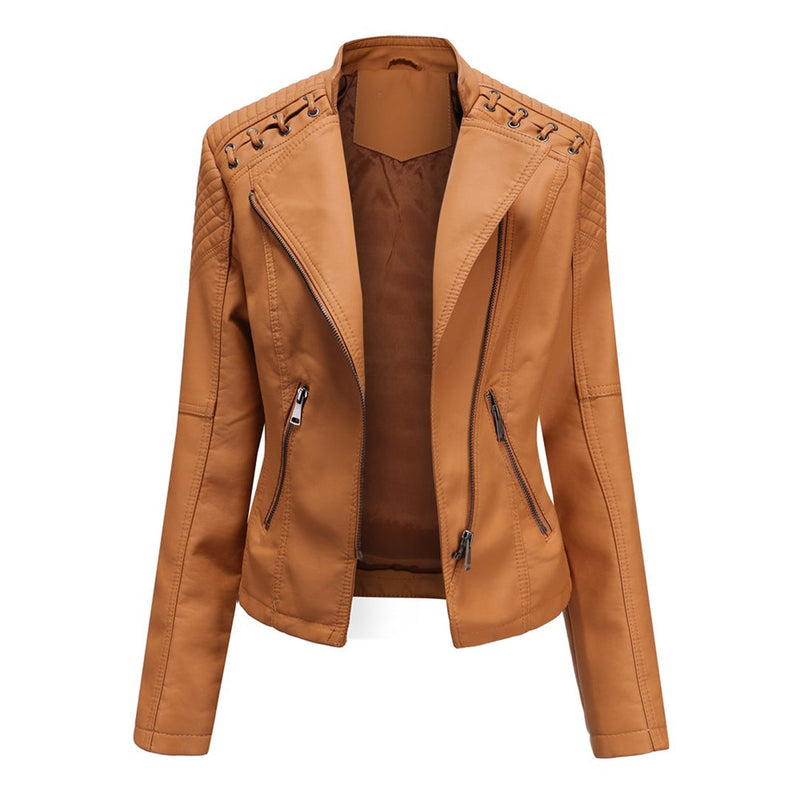 Elani - Trendige Lederjacke für Damen