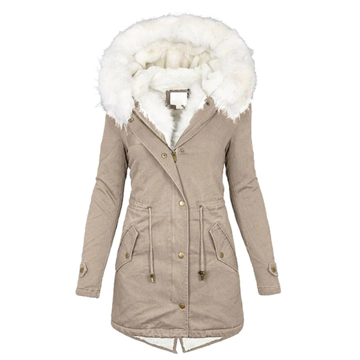 Luxuriös gefütterter Damen-Wintermantel - Elena