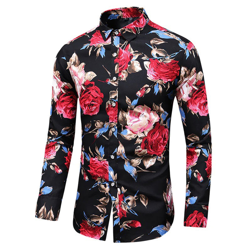 Trendiges Hemd mit Blumenmuster - Finn